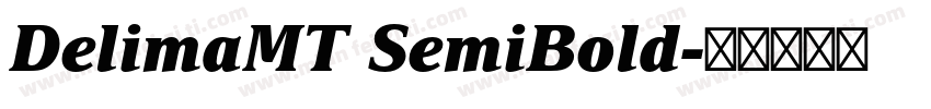 DelimaMT SemiBold字体转换